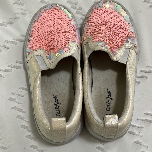 💖 Cat & Jack Flip Sequin Slip On Shoes Size 13 - Picture 4 of 7